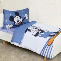 סט מצעים למיטת תינוקות ומעבר 100% כותנה - מיקי