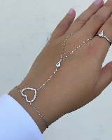 Heart Bracelet Silver