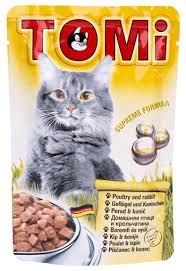 טומי פאוץ - בטעם ארנבת ועוף 85 גרם - TOMI CAT FOOD RABBIT AND CHICKEN 85G