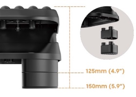 הדום רגליים למחשב ולמשרד FR16-01 מבית Lumi עם עיצוב ארגונומי