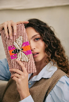 קלאצ מחורז אנתרופולוגי ורוד