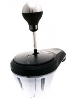 מעביר הילוכים Thrustmaster TH8A – יחידת מעביר הילוכים בודדת בצבע שחור וכסוף על רקע לבן