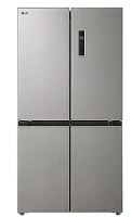 מקרר 4 דלתות מקפיא תחתון 474 ליטר LG GR-B470BE - גימור נירוסטה