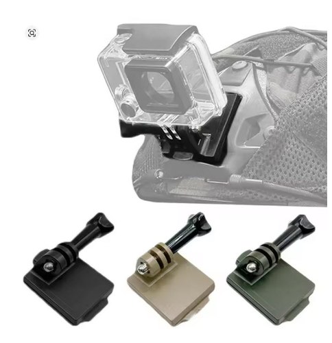 מתאם שטוח למצלמות גוף ו-GoPro - תושבת שטוחה עם חיבור מהיר לשטח ספורט וכוחות ביטחון