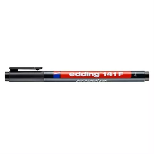 טוש לשקפים 141 מידה F טיפ 0.6 מ"מ שחור אדינג edding