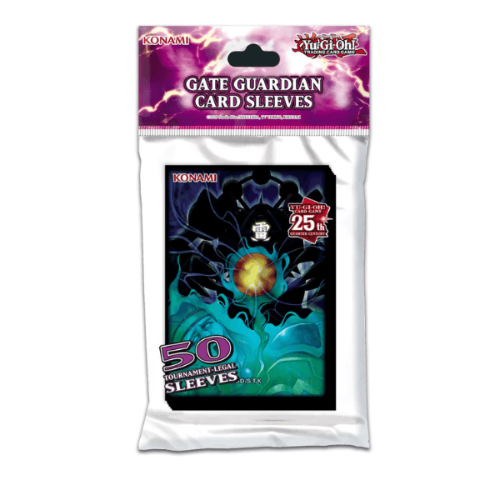 Yu-Gi-Oh! - Gate Guardian Card Sleeves 50ct סליבים של יו-גי-הו בעיצוב שומר שער 50 יחידות