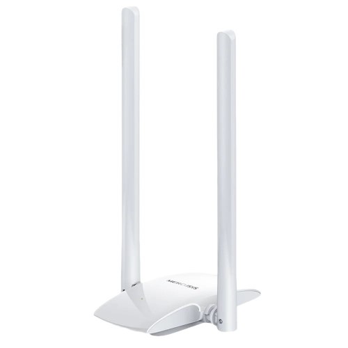 מתאם Wi-Fi USB ‏Mercusys MW300UH V3 N300 עם 2 אנטנות חיצוניות