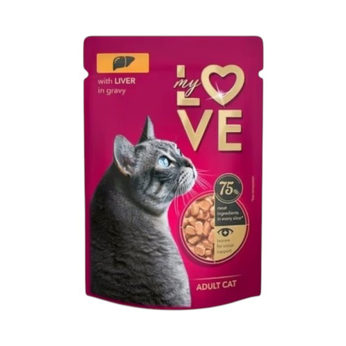 My Love חתולים - פאוץ' כבד ברוטב 85 גר'