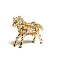 Golden Horse Decorated with butterflies