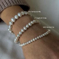 צמיד פנינים קלאסי 8 מ"מ | צמיד לכלה