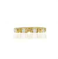 טבעת זהב 4 אבנים יפהפיה עם יהלומים 0.40 קראט