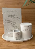 סט תפילת רחל אמנו עם קופת צדקה – בטון פולימרי