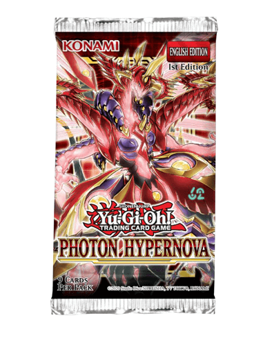 Yu-Gi-Oh Photon Hypernova Booster Pack  קלפי יו-גי-הו TCG מקוריים חבילת בוסטר