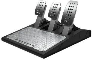 הגה מירוצים עם דוושות Turtle Beach VelocityONE Race Xbox/PC – מערכת דוושות שחורה עם שלושה דוושות כסופות ומשטח דריכה ממתכת