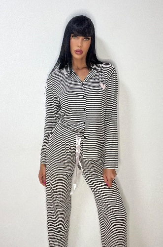 פיגמה מכופתרת בד וסקוזה strips