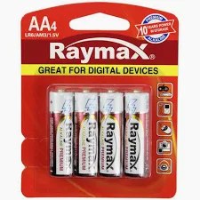 סוללות AA4  אלקליין 19004100 מבית RAYMAX