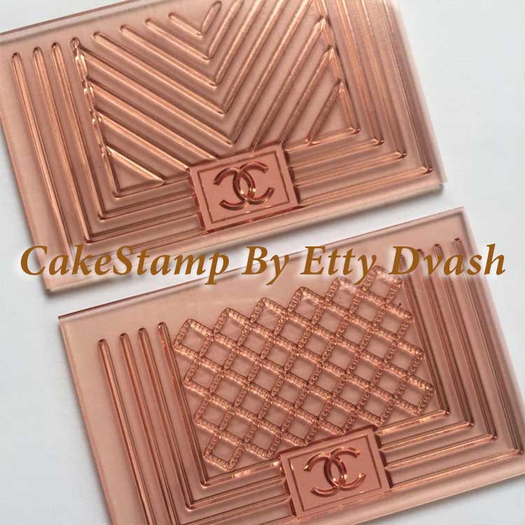 Set of 2 surfaces CHANEL bag for fondant cookies