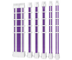 כבלים מאריכים Antec Sleeved extension Cable Kit Purple/White