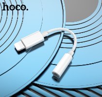 מתאם אודיו עם ממיר מקורי HOCO LS34 IPHONE TO 3.5mm