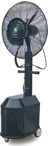 מאוורר מערפל מים מקצועי KR‑26W‑PRO, קוטר 26″, מיכל 52 ליטר – קירור טבעי, נייד ויעיל לחללים גדולים