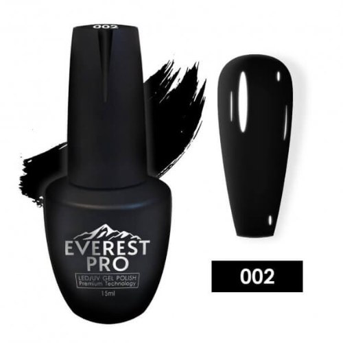 לק ג'ל אוורסט EVERST PRO 002 שחור