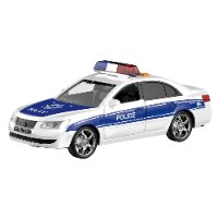 מכונית משטרה לבן עם אורות וצלילים 1:16