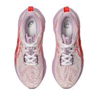 Asics Novablast 5 Women White Coral Reef אסיקס נובה בלאסט לנשים צבע קורל