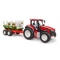 טרקטור עם עגלת עצים + 3 בולי עץ - BRUDER ROADMAX 3453
