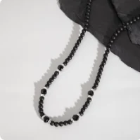 שרשרת אוניקס שחורה לגבר