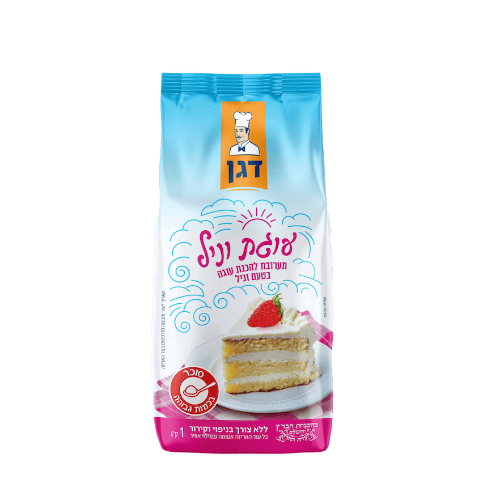 תערובת להכנת עוגה בטעם וניל - ללא צורך בניפוי