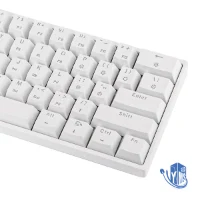 מקלדת גיימינג מכנית בצבע לבן GK61 Skyloong Gateron Yellow