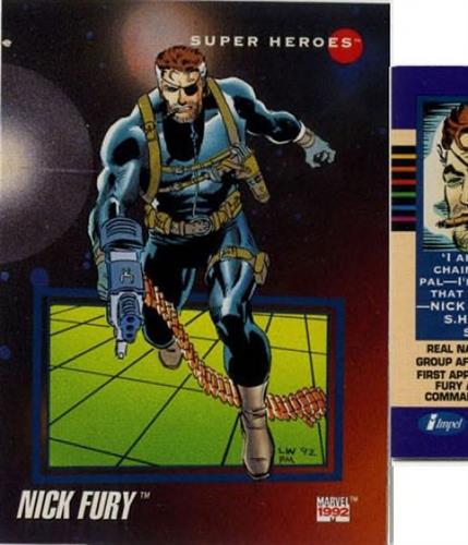 קלף בודד מארוול marvel - nick fury - Universe Series 3 - 40