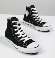 CONVERSE סניקרס קנבס גבוהות שחור Chuck Taylor High / ילדים