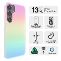 כיסוי ZAGG Milan Iridescent ל- Samsung Galaxy S24 צבע צבעוני