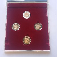 נשיאי ישראל, יובל למדינת ישראל- שנת 1998, בולים, מדליות ממלכתיות, דו- מתכתיות, בעובי כפול