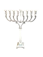 חנוכיה פריז קשת -מכסף טהור  - s