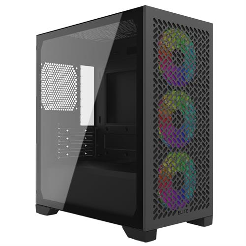 COOLER MASTER CM CASE ELITE 302 ARGB BK