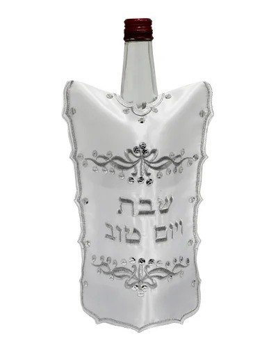 כיסוי לבקבוק יין סטן עם עיטורים