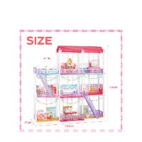 בית בובות Fashion Villa – וילה מפוארת עם 3 קומות ויותר מ־206 חלקים