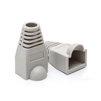 מגן פלסטיק לתקע רשת 100 יח RJ45 Boot grey