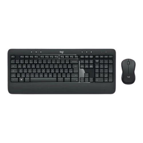 ערכת מקלדת ועכבר Logitech MK540 אלחוטית עם מקלדת מלאה בצבע שחור