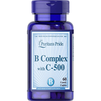 -- קומפלקס ויטמין B בתוספת ויטמין C 500 -- מכיל 60 כמוסות