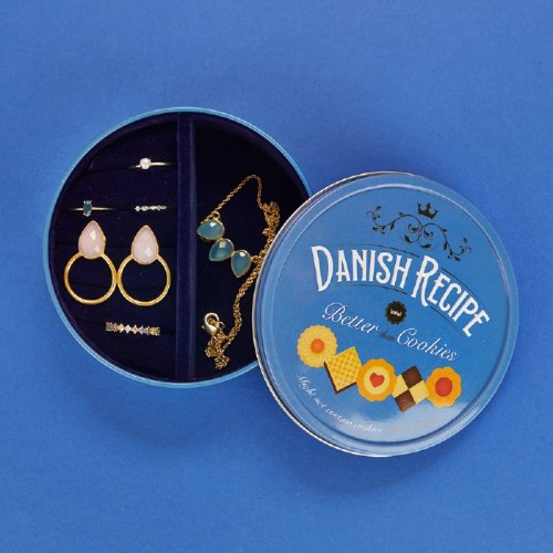 קופסת תכשיטים  עוגיות חמאה דניות Danish Cookies