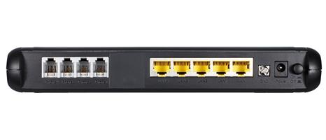 VOIP Station Gateway 4 Port (4X FXP + 4X LAN)