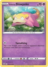 קלף בודד single פוקימון - GALARIAN SLOWPOKE - Battle Styles - 054/163 - BULK - אנגלית