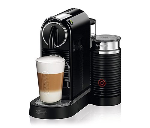 מכונת קפה נספרסו Nespresso Delonghi CitiZ & Milk כוללת מקציף חלב צבע שחור