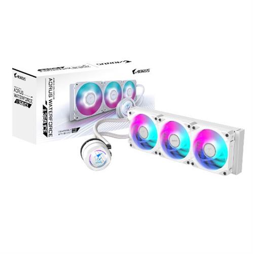 נוזלי משולש לבן Gigabyte AORUS WATERFORCE II 360 ICE 360mm ARGB