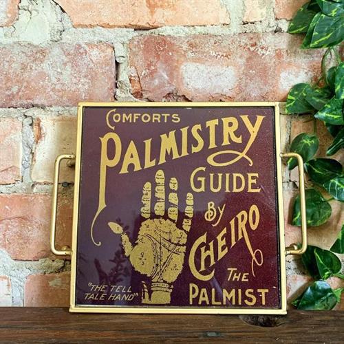 מגש דקורטיבי קטן עם רגליים קריאה בכף היד Palmistry - סוג ב'