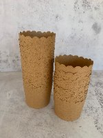 40 עטרות נייר קוטר 7 - חום קראפט
