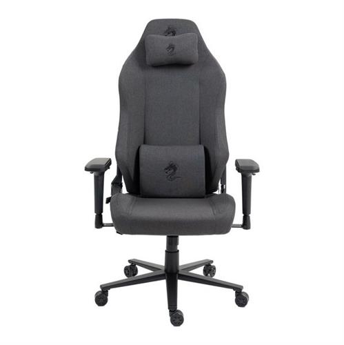 כסא גיימינג Dragon Alpine בד בצבע אפור פחם
